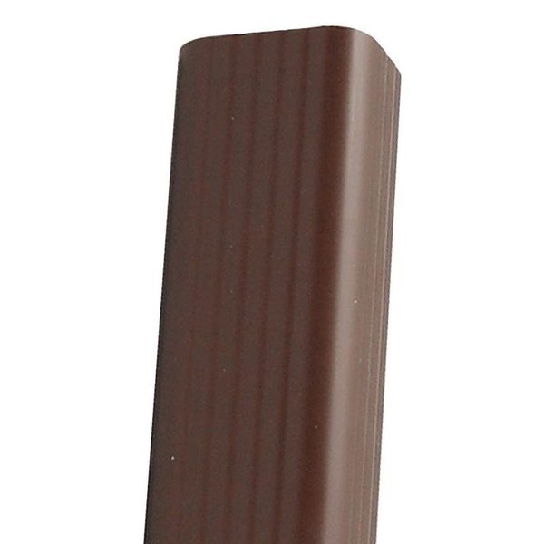 Euramax Roofing Gutter, 10 ft L, 3 in W, Vinyl, Traditional Brown M1593